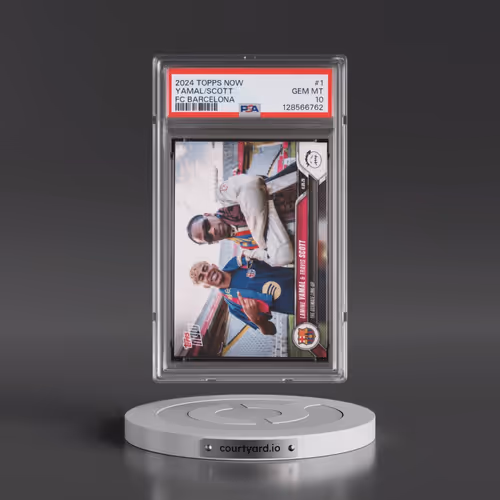 2024-25 Topps Now FC Barcelona #1 Lamine Yamal/Travis Scott (PSA 10 GEM MINT)