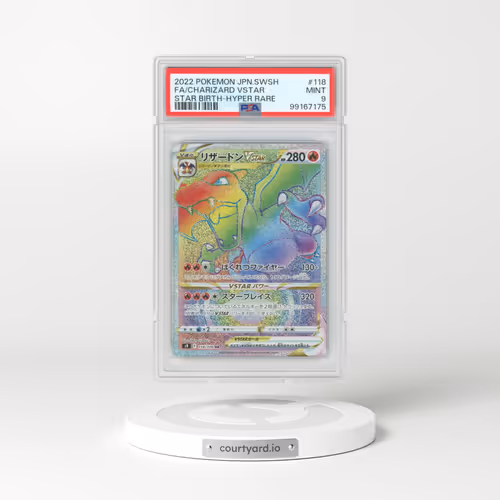 2022 Pokémon Sword & Shield Star Birth #118 Charizard Vstar - Full Art Hyper Rare (PSA 9 MINT)