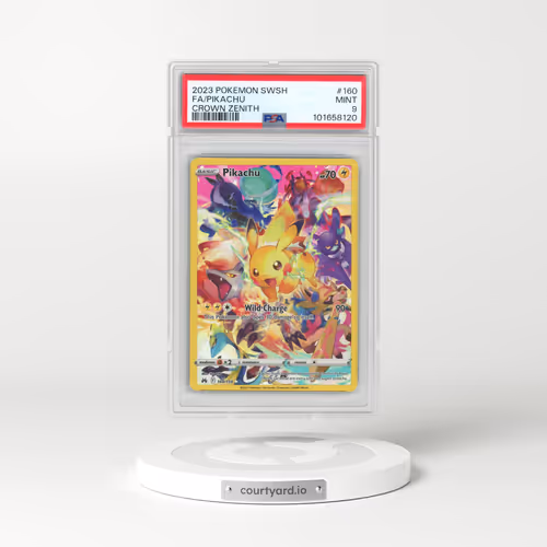 2023 Pokémon Sword and Shield Crown Zenith #160 Pikachu - Full Art (PSA 9 MINT)