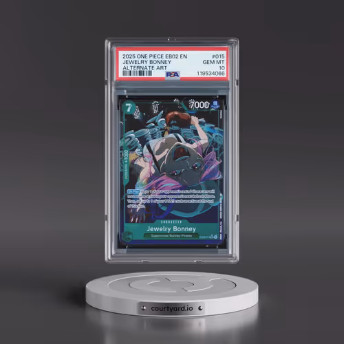 2025 One Piece EB02-Extra Booster -Anime 25th Collection #015 Jewelry Bonney - Alternate Art (PSA 10