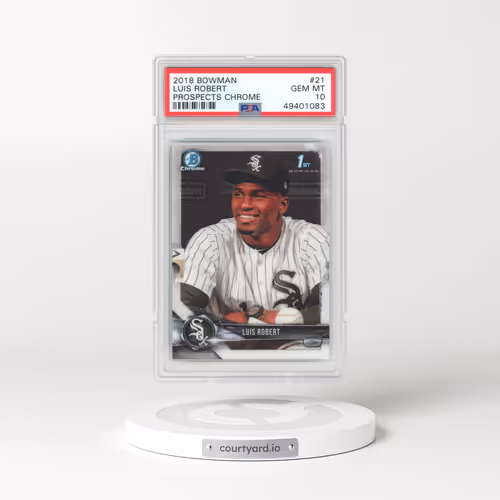 2018 Bowman Prospects Chrome #21 Luis Robert (PSA 10 GEM MINT)