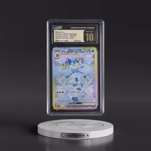 2024 High Class Pack: Terastal Fest ex - sv8a #206/187 Glaceon ex - Special Art Rare Holo (CGC 10 PR