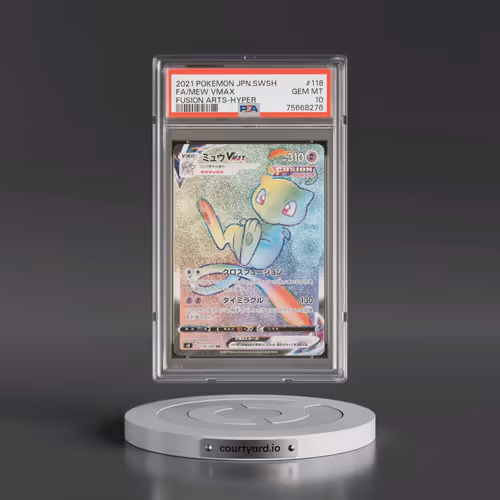 2021 Pokémon Sword & Shield Fusion Arts #118 Mew Vmax-Hyper - Full Art (PSA 10 GEM MINT)