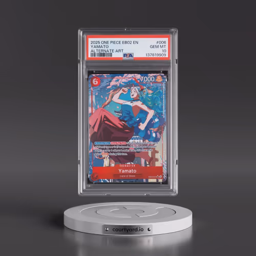 2025 One Piece EB02-Extra Booster -Anime 25th Collection #006 Yamato - Alternate Art (PSA 10 GEM MIN