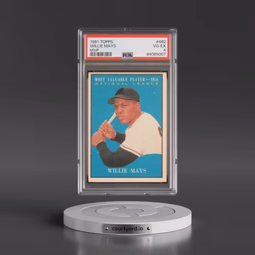 1961 Topps #482 Willie Mays - MVP (PSA 4 VG-EX)
