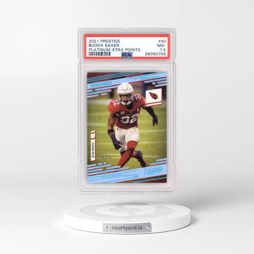 2021 Panini Prestige #50 Budda Baker - Platinum Xtra Points (PSA 7.5 NM+)