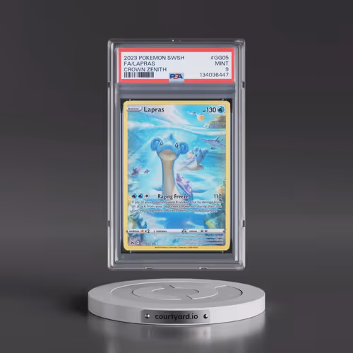 2023 Pokémon Sword and Shield Crown Zenith #GG05 Lapras - Full Art (PSA 9 MINT)