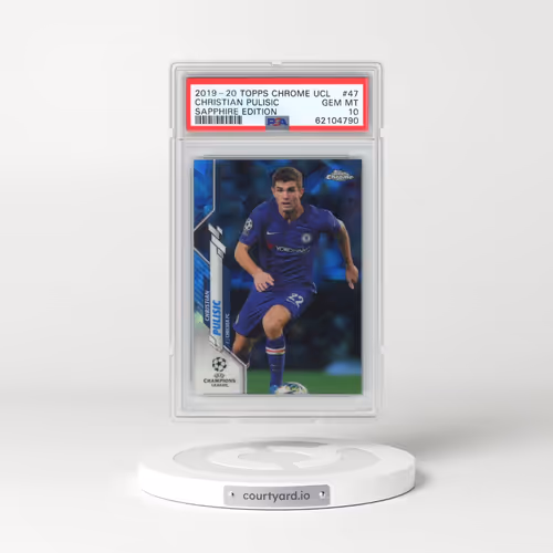2019 Topps Chrome UEFA Champions League Sapphire Edition #47 Christian Pulisic (PSA 10 GEM MINT)