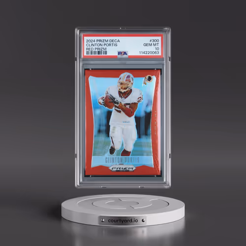 2024 Panini Prizm Deca #300 Clinton Portis - Red Prizm (PSA 10 GEM MINT)