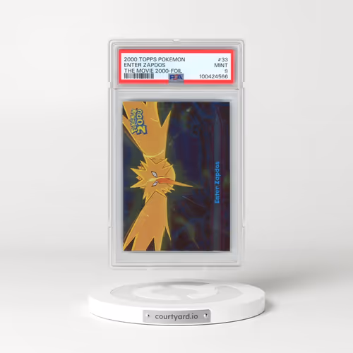 2000 Topps Pokémon the Movie 2000 #33 Enter Zapdos - Foil (PSA 9 MINT)