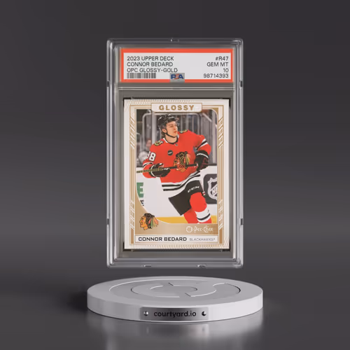 2023 Upper Deck OPC Glossy #R47 Connor Bedard - Gold (PSA 10 GEM MINT)