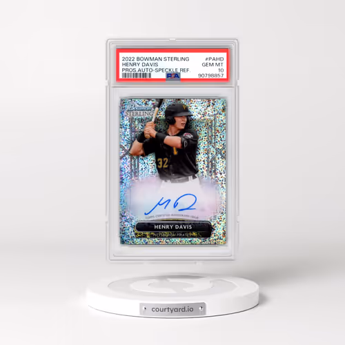 2022 Bowman Sterling Prospect Autographs #PAHD Henry Davis - Speckle Refractor (PSA 10 GEM MINT)