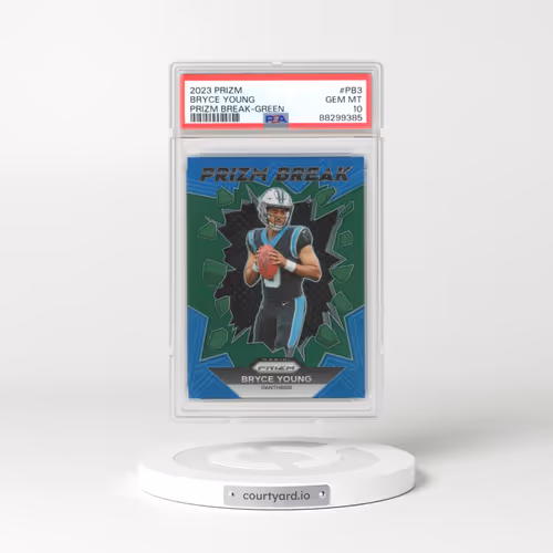 2023 Panini Prizm Prizm Break #PB3 Bryce Young - Green Prizm (PSA 10 GEM MINT)