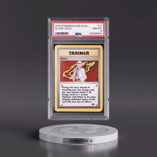 2000 Pokémon Gym Challenge #17 Blaine - Holo (PSA 8 NM-MT)