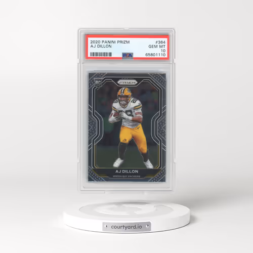 2020 Panini Prizm #364 AJ Dillon (PSA 10 GEM MINT)