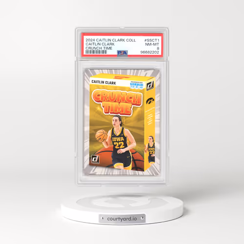 2024 Panini Caitlin Clark Collection Crunch Time #SSCT1 Caitlin Clark (PSA 8 NM-MT)