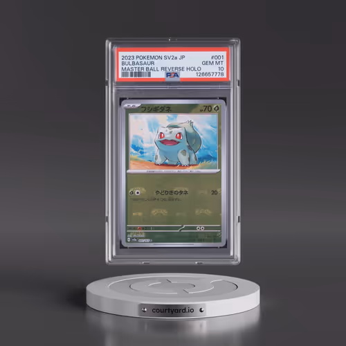 2023 Pokémon Sv2a-Pokemon 151 #001 Bulbasaur - Reverse Holo Master Ball (PSA 10 GEM MINT)
