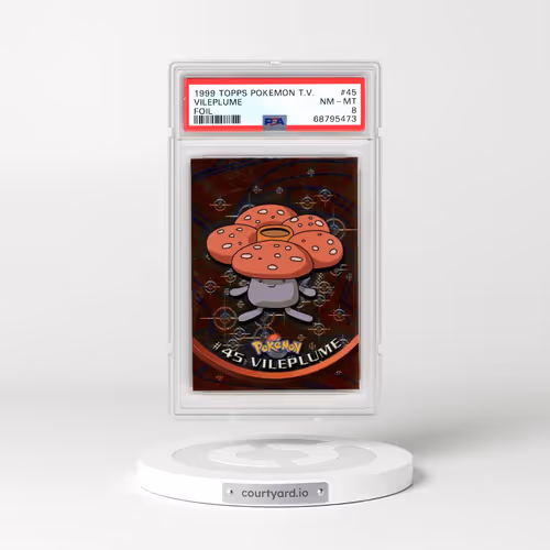 1999 Topps Pokémon TV #45 Vileplume - Foil (PSA 8 NM-MT)