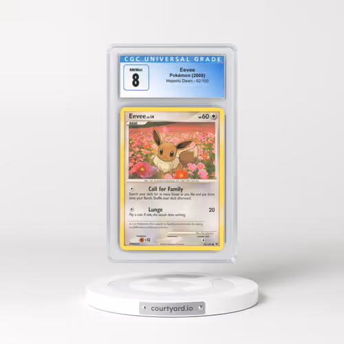 2008 Majestic Dawn #62 Eevee (CGC 8 NM-MT)