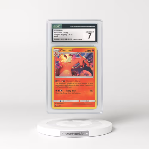 2018 Dragon Majesty #3 Charizard - Holo (CGC 7 NM)