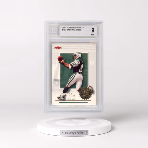 2001 Fleer Authority #107 Santana Moss RC (BGS 9 MINT)