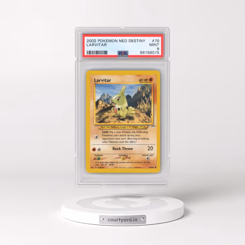2002 Pokémon Neo Destiny #70 Larvitar (PSA 9 MINT)