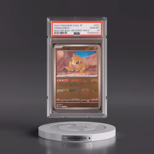 2023 Pokémon Sv2a-Pokémon 151 #027 Sandshrew - Reverse Holo Master Ball (PSA 10 GEM MINT)