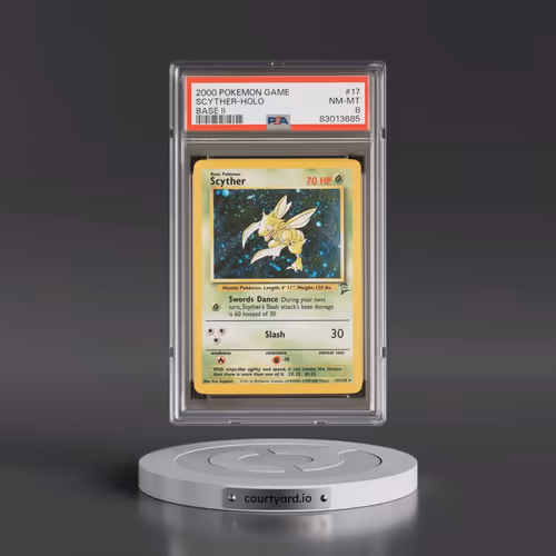 2000 Pokémon Game Base II #17 Scyther - Holo (PSA 8 NM-MT)