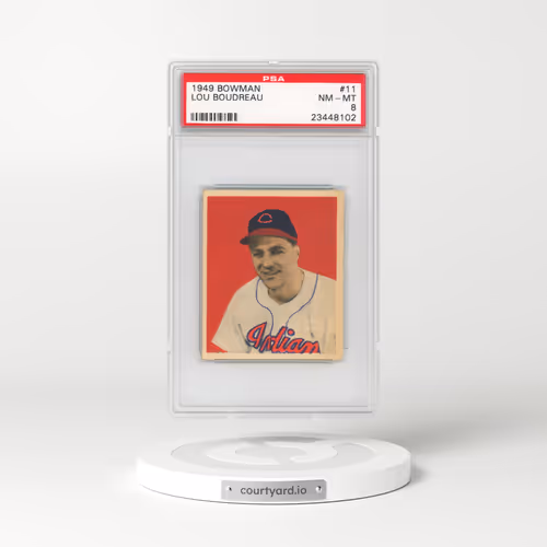 1949 Bowman #11 Lou Boudreau (PSA 8 NM-MT)