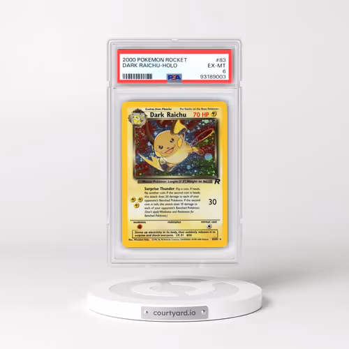 2000 Pokémon Rocket #83 Dark Raichu - Holo (PSA 6 EX-MT)