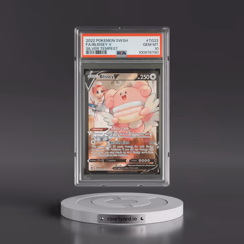 2022 Pokémon Sword & Shield Silver Tempest #TG22 Blissey V - Holo Full Art (PSA 10 GEM MINT)