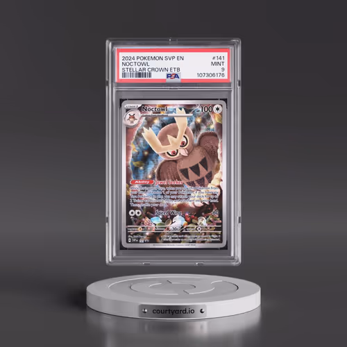 2024 Pokémon Svp EN-SV Black Star Promo #141 Noctowl - Stellar Crown Elite Trainer Box (PSA 9 MINT)
