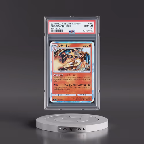 2018 Pokémon Sun & Moon Tag Bolt #013 Charizard - Holo (PSA 10 GEM MINT)