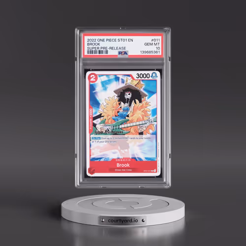 2022 One Piece Starter Deck ST01-Straw Hat Crew #011 Brook - Super Pre-Release (PSA 10 GEM MINT)