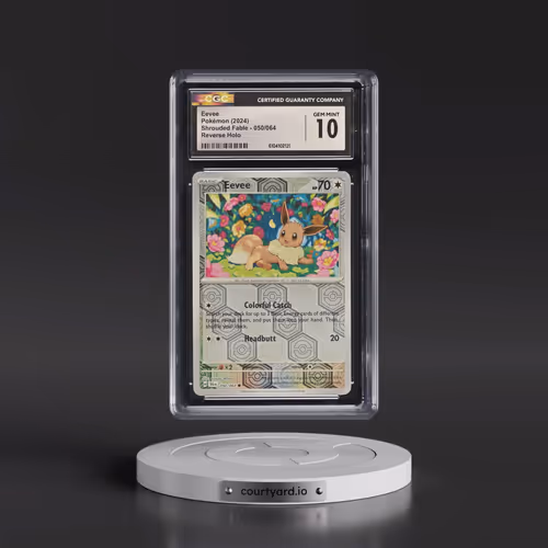 2024 Pokémon Sfa EN-Shrouded Fable #050 Eevee - Reverse Holo (CGC 10 GEM MINT)