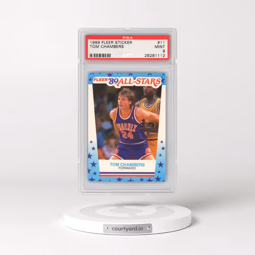 1989 Fleer Sticker #11 Tom Chambers (PSA 9 MINT)