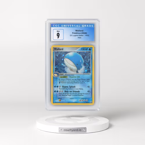 2006 EX Legend Maker #14/92 Wailord - Holo (CGC 9 MINT)