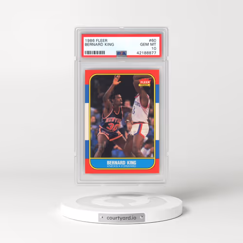 1986 Fleer #60 Bernard King (PSA 10 GEM MINT)