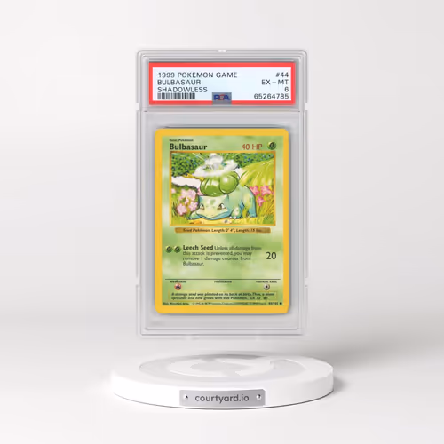 1999 Pokémon Game #44 Bulbasaur - Shadowless (PSA 6 EX-MT)