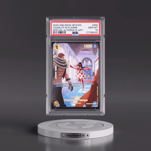 2025 One Piece OP10-Royal Blood #056 Charlotte Flampe - Special Alternate Art (PSA 10 GEM MINT)
