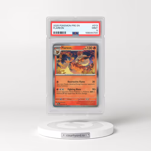2025 Pokémon Pre EN-Prismatic Evolutions #013 Flareon (PSA 9 MINT)