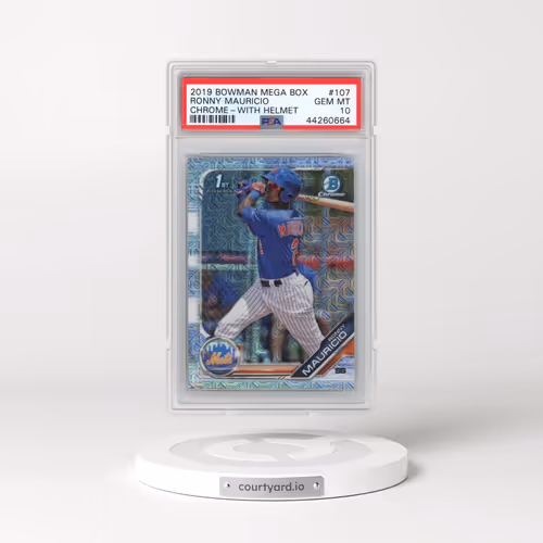 2019 Bowman Mega Box Chrome #107 Ronny Mauricio - With Helmet (PSA 10 GEM MINT)