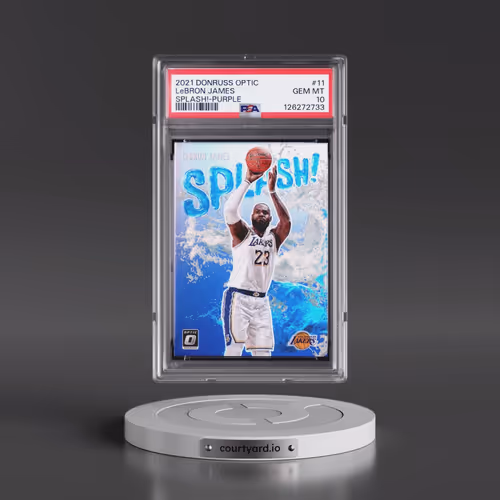2021 Panini Donruss Optic Splash! #11 LeBron James - Purple (PSA 10 GEM MINT)