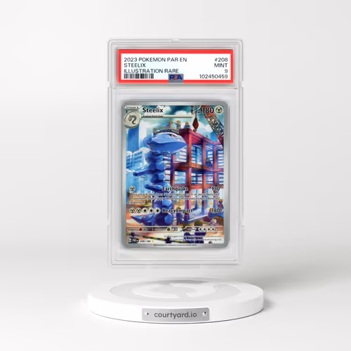 2023 Pokémon Par EN-Paradox Rift #208 Steelix - Illustration Rare (PSA 9 MINT)