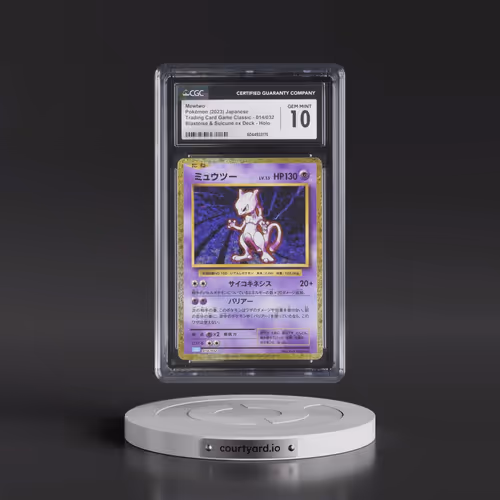 2023 Pokémon Clk-Trading Card Game Classic Blastoise & Suicune EX Deck #014 Mewtwo (CGC 10 GEM MINT)