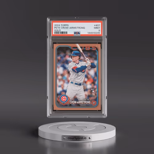 2024 Topps #407 Pete Crow-Armstrong - Gold (PSA 9 MINT)