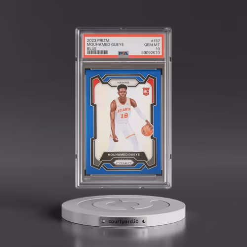 2023 Panini Prizm #157 Mouhamed Gueye - Blue Prizm (PSA 10 GEM MINT)