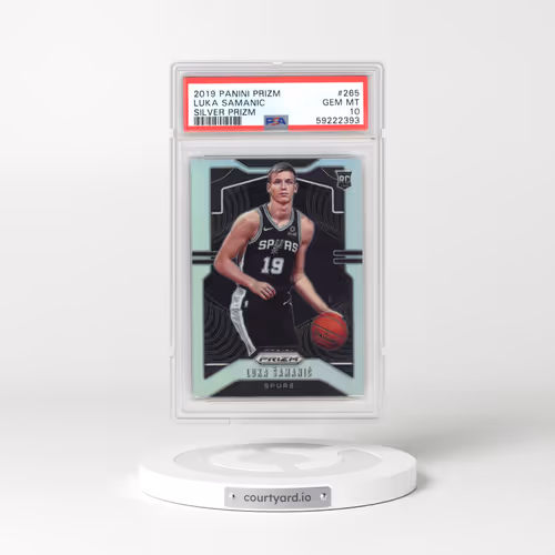2019 Panini Prizm #265 Luka Samanic - Silver Prizm (PSA 10 GEM MINT)
