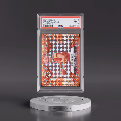 2024 Panini Mosaic #272 Jayden Daniels - Camo Red (PSA 9 MINT)