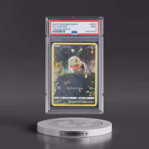 2023 Pokémon Sword and Shield Crown Zenith #GG31 Turtwig - Full Art (PSA 9 MINT)